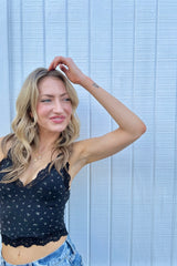 Butter Me Up Lace Cami ~ Midnight Floral