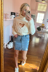 Vera Cropped Cut Out Sweater