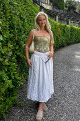 March in the Marsh Tie Back Corset Top