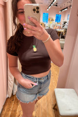 It's the Little Things Ribbed Baby Tee ~ Pineapple