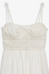 Edie Eyelet Slip Dress ~ White