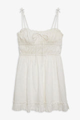 Edie Eyelet Slip Dress ~ White