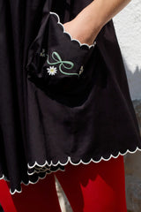Tea Time Babydoll Dress ~ Black