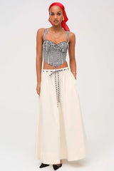 Sammie Bustier ~ Black/White Gingham