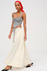 Sammie Bustier ~ Black/White Gingham