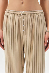 Mindy Wide Leg Pant ~ Brown
