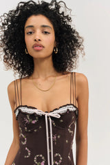 Kate Mini Dress ~ Brown