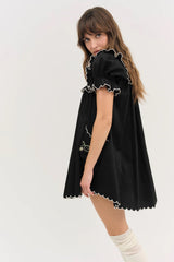 Tea Time Babydoll Dress ~ Black