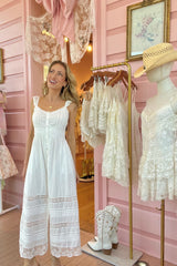 Sufette Cotton Maxi Dress ~ Off White