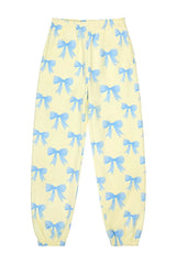 Bow Sweatpants ~ Blue/Yellow