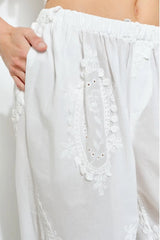 High Summer Cotton Eyelet Pant