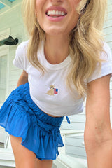 It's the Little Things Ribbed Baby Tee ~ American Flag Dog