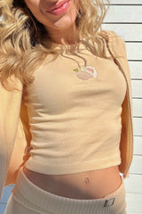 It's the Little Things Ribbed Baby Tee ~ Oyster