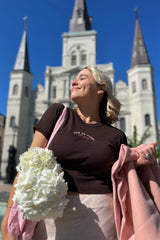 Joie De Vivre Ribbed Baby Tee