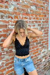 Butter Me Up Lace Cami ~ Midnight Floral