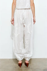 High Summer Cotton Eyelet Pant