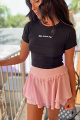 Yay, Football Day Ribbed Baby Tee