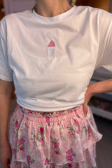 It's the Little Things Boxy Tee ~ Snowball