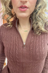 Lounging in Love Cable Knit Sweater