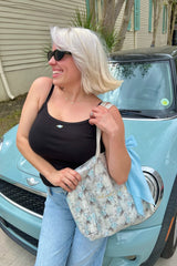 It's the Little Things Ribbed Tank ~ Rosette