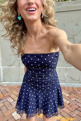 Call me Old Fashioned Strapless Mini