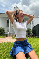 It's the Little Things Ribbed Baby Tee ~ American Flag Dog