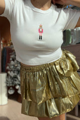 It's the Little Things Ribbed Baby Tee ~ Nutcracker