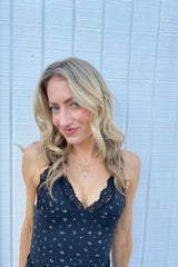 Butter Me Up Lace Cami ~ Midnight Floral