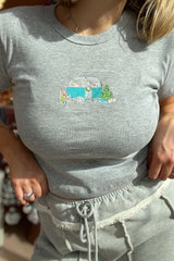 It's the Little Things Ribbed Baby Tee ~ Christmas Caravan