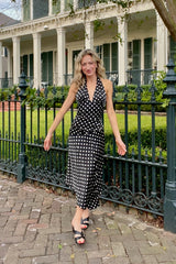 Deck the Halter Midi Dress