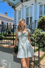 Falling Petals Mini Dress