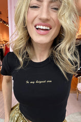 It's the Little Things Ribbed Baby Tee ~ Beignet Era