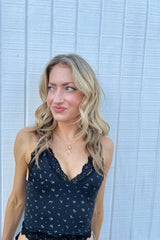 Butter Me Up Lace Cami ~ Midnight Floral