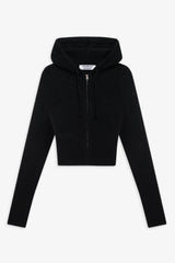 Aimee Zip Up Hoodie ~ Black
