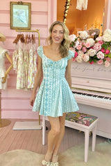 Falling Petals Mini Dress