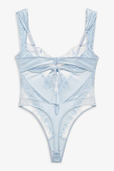 Blair Bow Bodysuit ~ Blue