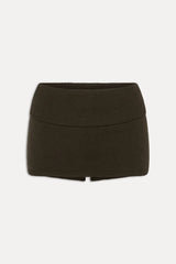 Briar Knit Mini Skort ~ Chocolate Brown