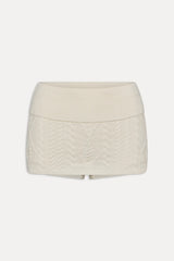 Briar Knit Mini Skort ~ Honeymoon