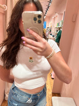 It's the Little Things Ribbed Baby Tee ~ Sunflower