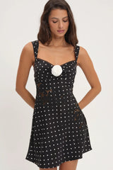 Claudia Mini Dress ~ Black