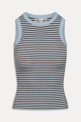 Cuddle Knit Tank Top ~ Montauk Stripe