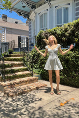 Falling Petals Mini Dress