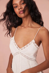 Docila Cotton Mini Dress ~ White