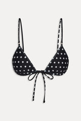 Elena Reversible Micro Bikini Top ~ Frost