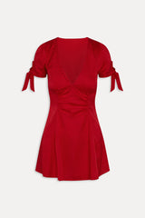 Ella Satin Mini Dress ~ Heartstrings