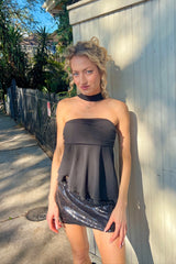 Pop the Champagne Sequin Mini Skort