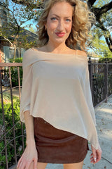 Cold Shoulder Poncho