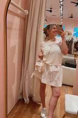 It's the Little Things Boxy Tee ~ Oyster