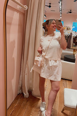 It's the Little Things Boxy Tee ~ Oyster