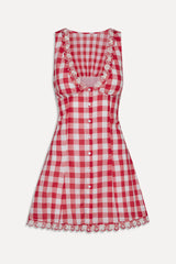 X BELLA HADID Farm Gingham Mini Dress ~ Malibu Picnic